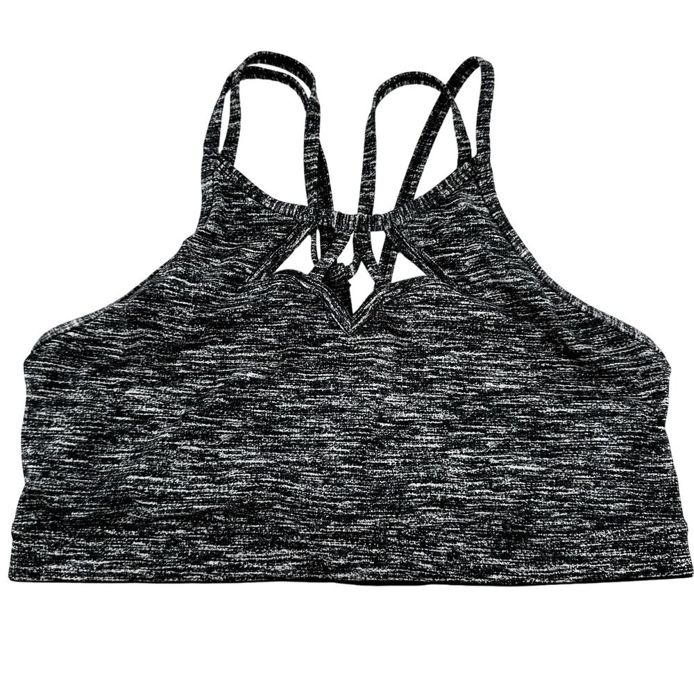 Victoria's Secret The Show-Off Sport Bra Keyhole Light Support Athletic Black L